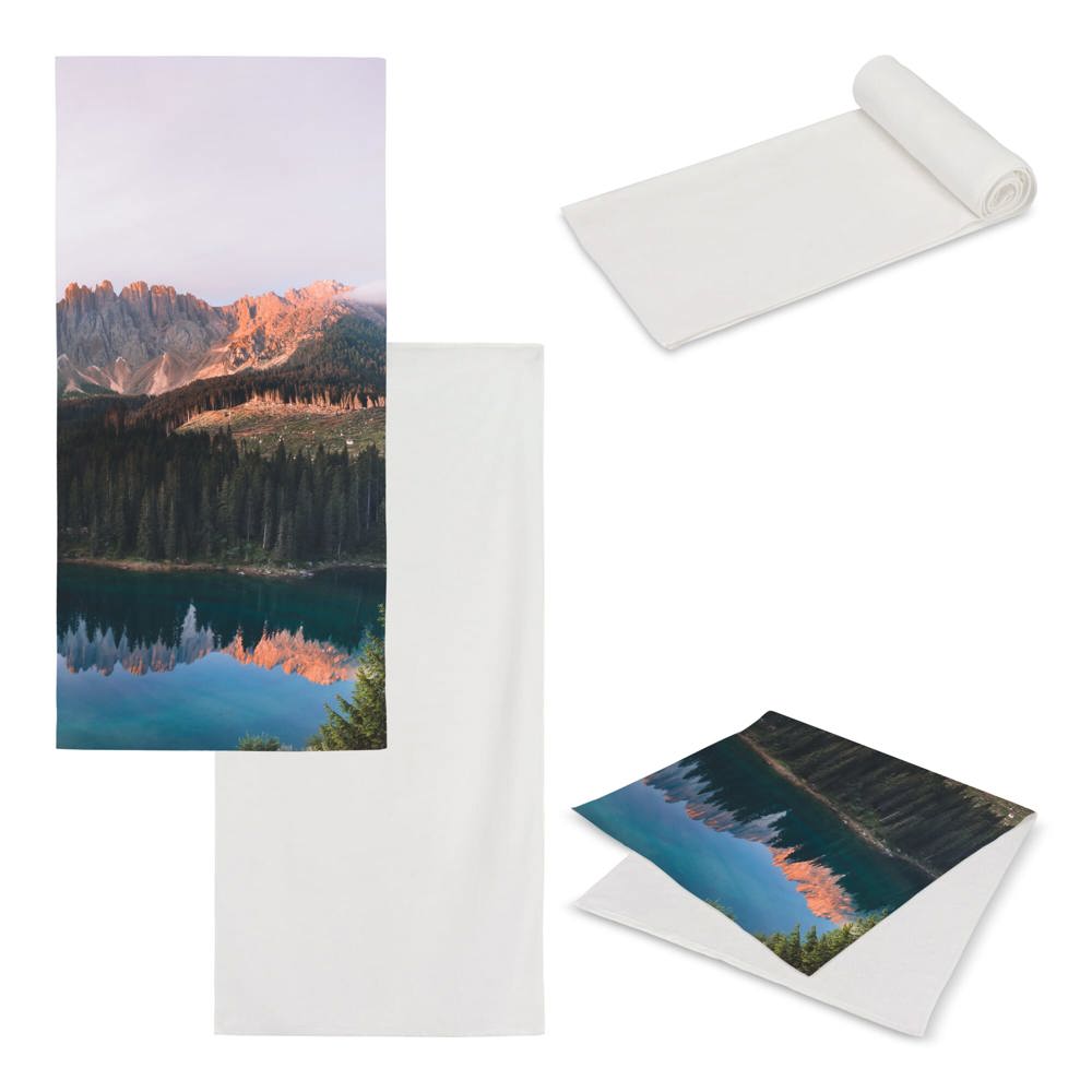 Dubbelzijdige handdoek sublimatie 50 x 100 cm 400 g/m² - met logo of onbedrukt bestellen