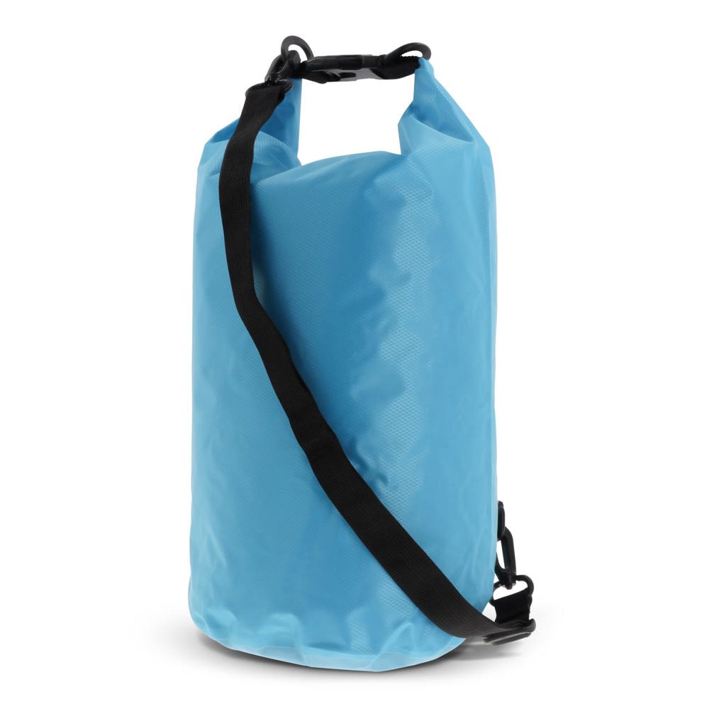 Waterwerende tas 10L IPX6 - met logo of onbedrukt bestellen - Lichtblauw