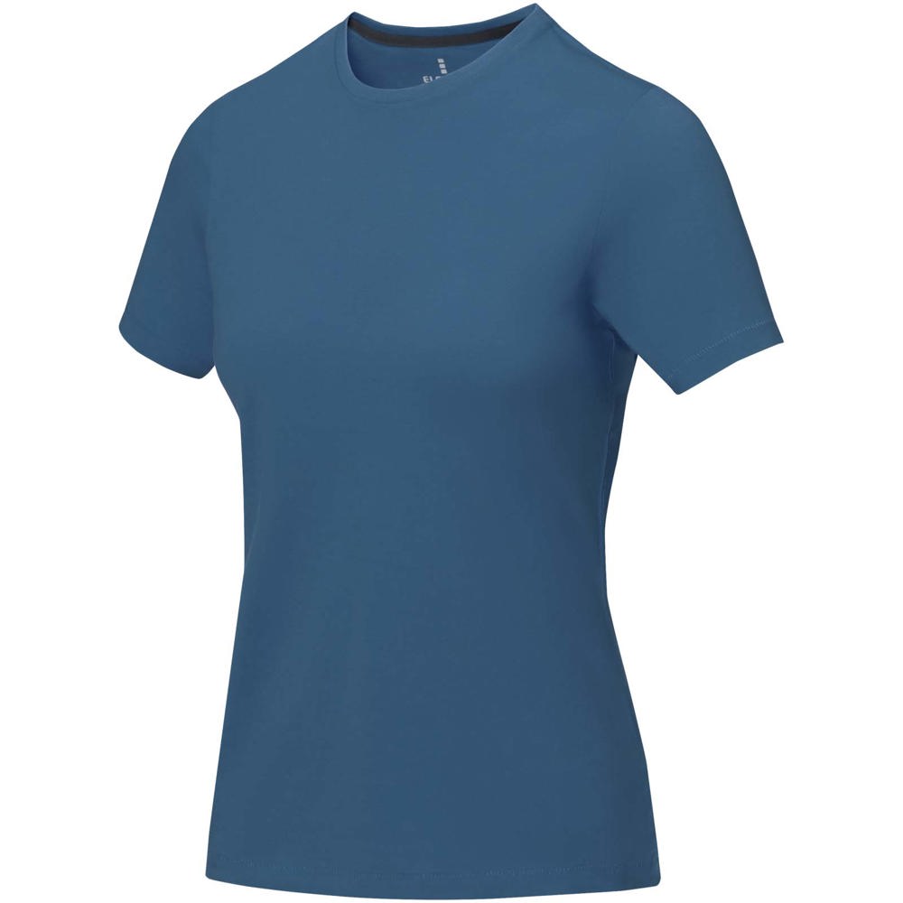 Nanaimo dames t-shirt met korte mouwen - bedrukt of onbedrukt verkrijgbaar - Tech blauw