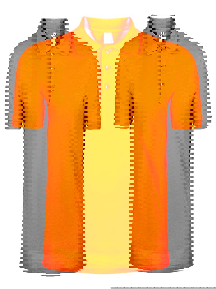 BS Evolution polo, 180 gr/m² - voor bedrijven en relatiegeschenken - Safety Orange (PMS 804C)