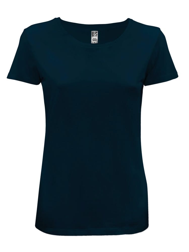 BS Evolution dames t-shirt, 150 gr/m² - bedrukt of onbedrukt verkrijgbaar - navy