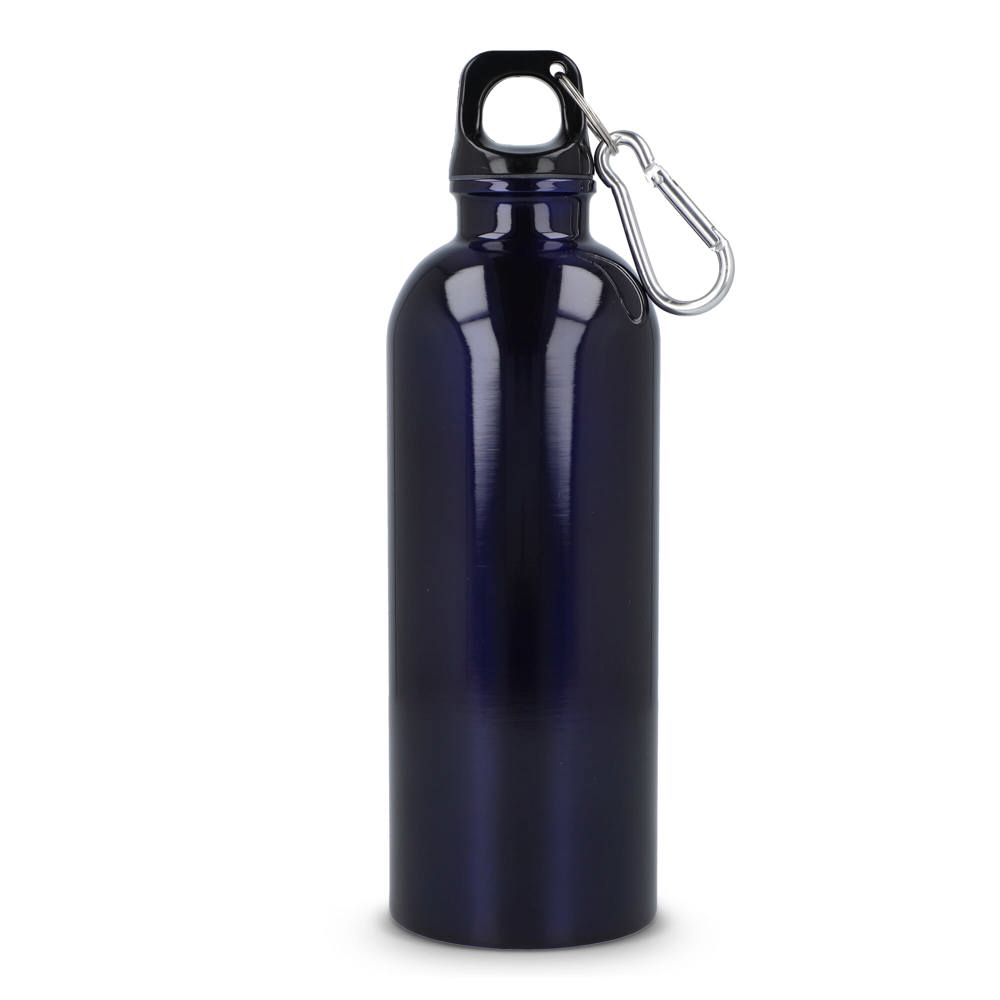Gerecycled RVS Enkelwandige fles met Karabijnhaak 500ml