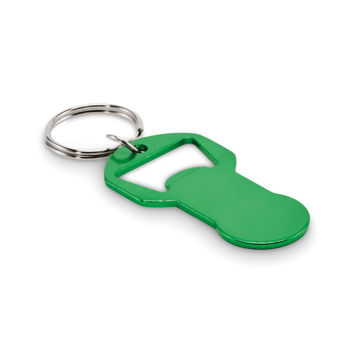 CLAVE - Alu sleutelhanger flesopener - kopen of bedrukken - Groen