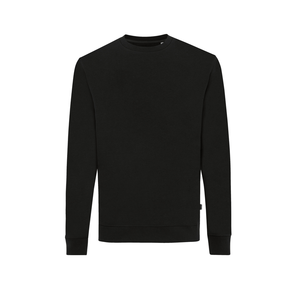 IQONIQ Zion gerecycled katoen sweater - voor bedrijven en relatiegeschenken - zwart (± PMS Black)