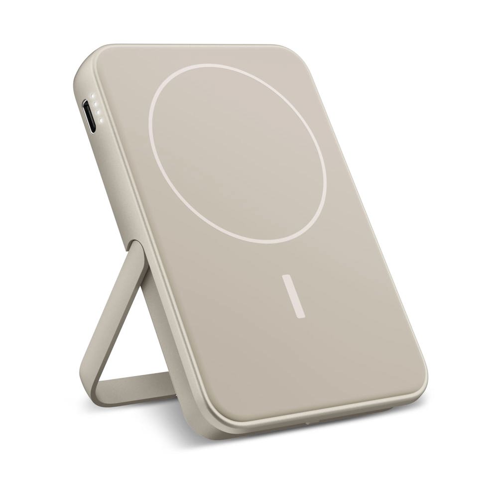 2PBM5000| Fresh 'n Rebel Geschikt voor MagSafe Draadloze Powerbank 5000mAh - voor bedrijven en - Beige