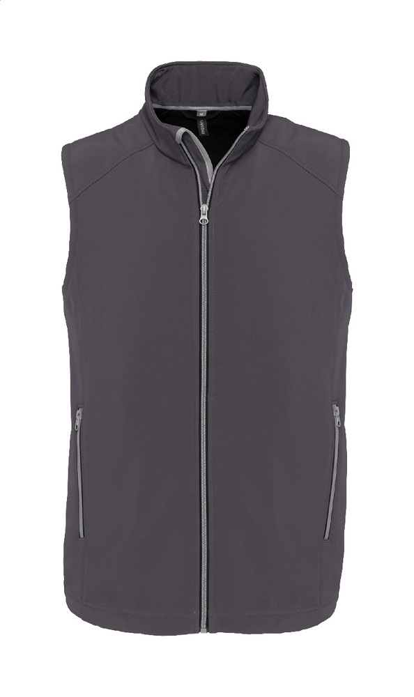 KA423 - 2-laags softshell bodywarmer vest - kopen of bedrukken - Donker Grijs