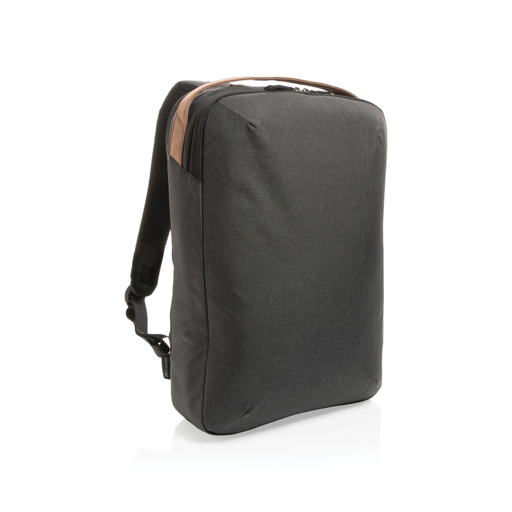 Impact AWARE™ 300D two tone deluxe 15.6" laptoprugzak - bedrukt of onbedrukt verkrijgbaar - zwart (± PMS Black)