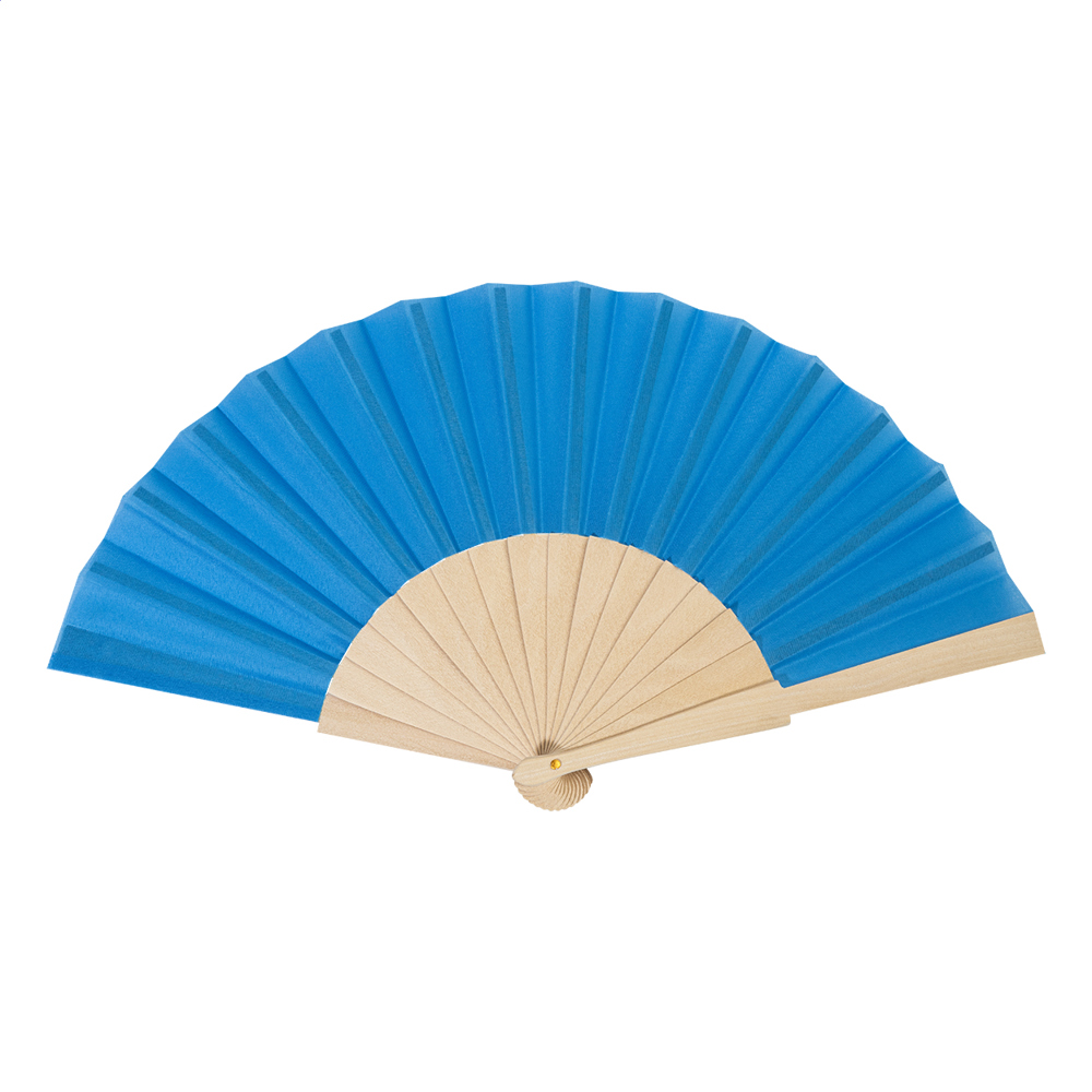 Solana - RPET handwaaier - voor bedrijven en relatiegeschenken - Blauw