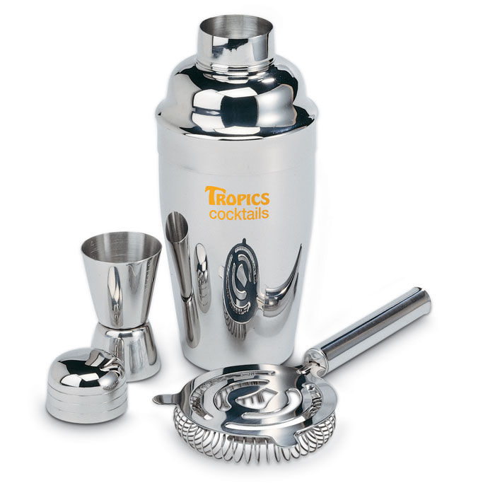 FIZZ - Chroomkleurige cocktailset - kopen of bedrukken