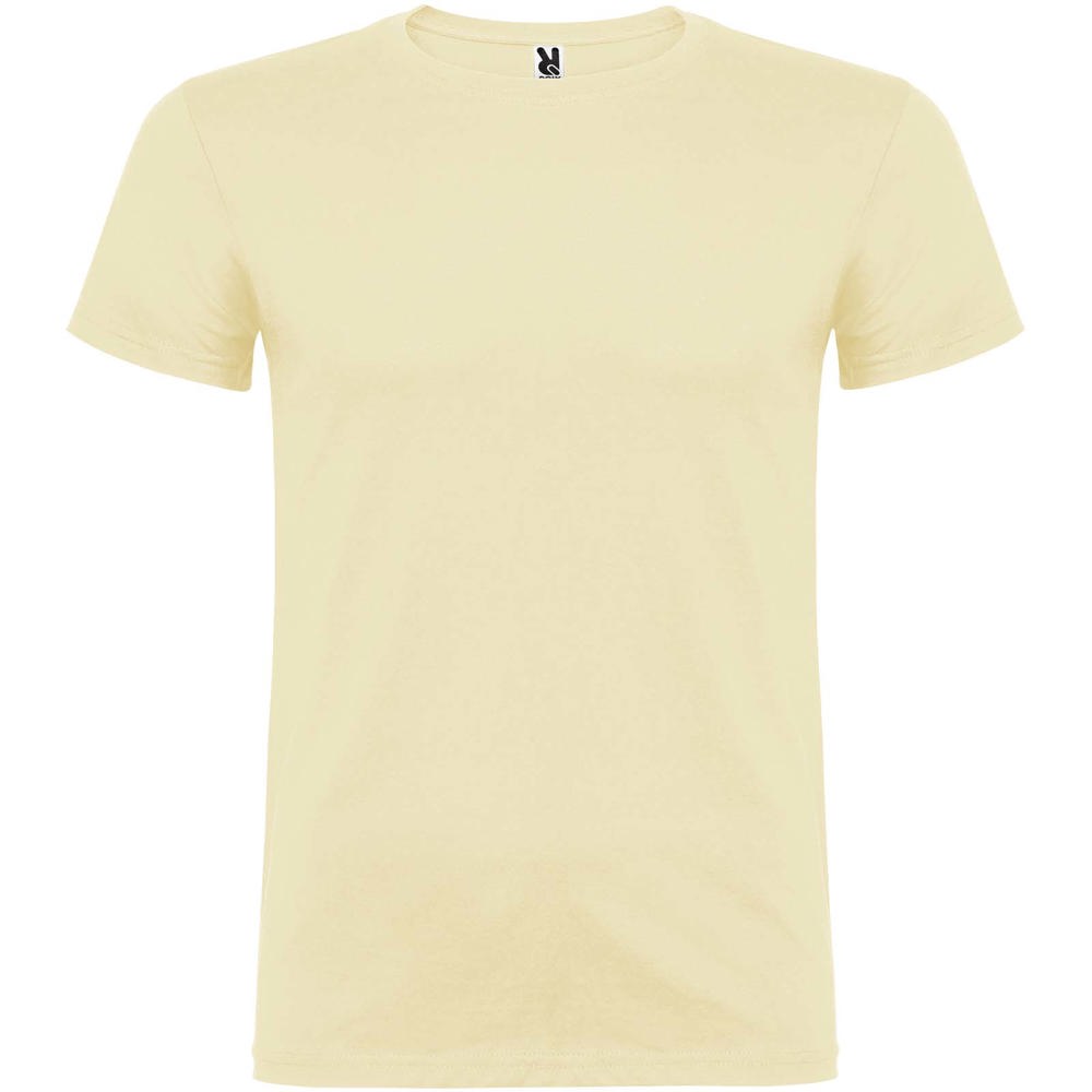 Beagle herenshirt met korte mouwen - met logo of onbedrukt bestellen - Zoetgeel