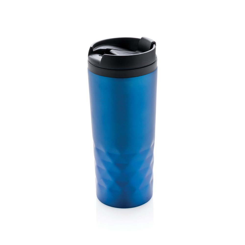 Geometrische mok - bedrukt of onbedrukt verkrijgbaar - blauw (± PMS 7461)