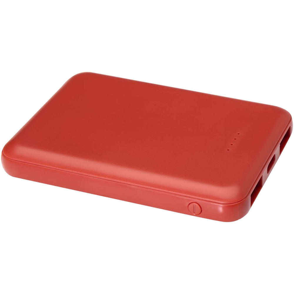 Asama type-C powerbank van 5000 mAh van gerecycled plastic - met logo of onbedrukt bestellen - Baksteen