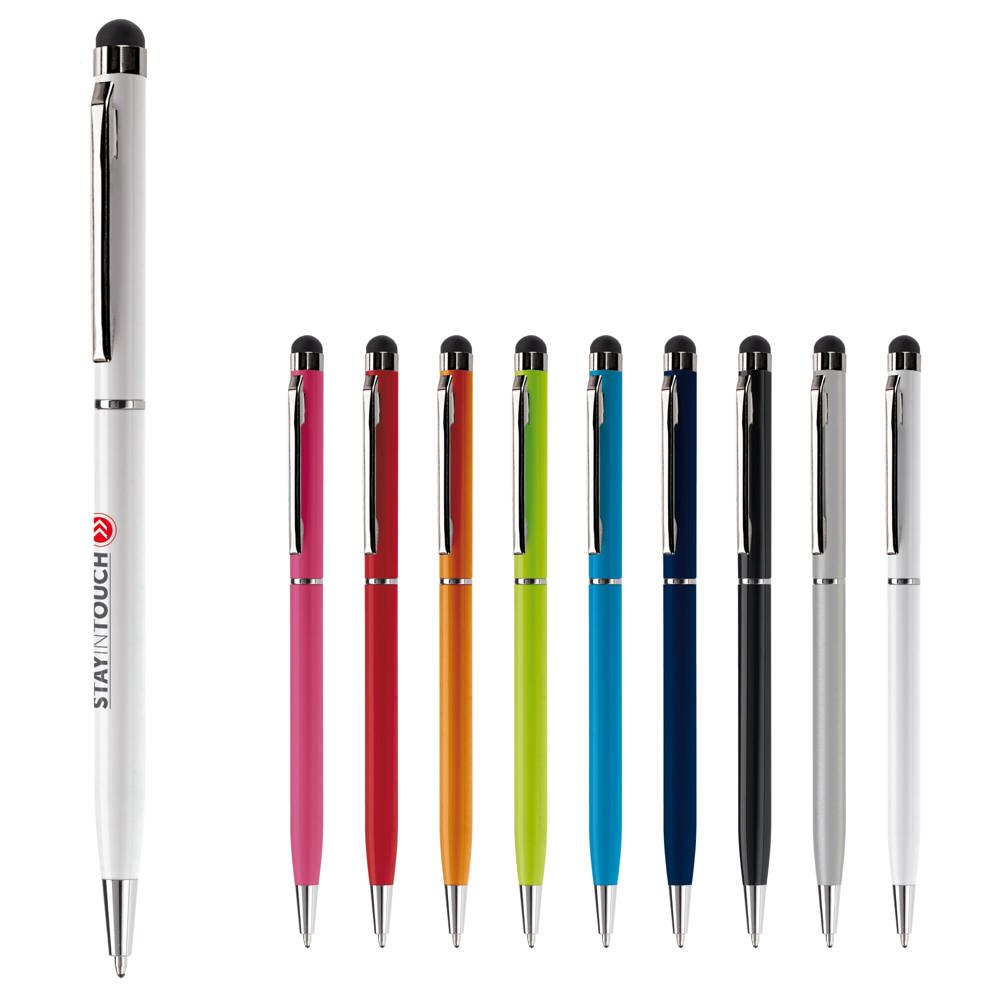 Balpen stylus metaal - bedrukt of onbedrukt verkrijgbaar
