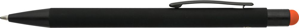 Aluminium rubberen balpen Formentera - Oranje