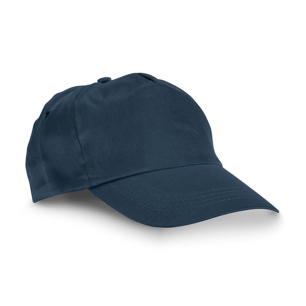 CAMPBEL. Polyester cap - kopen of bedrukken - Marineblauw