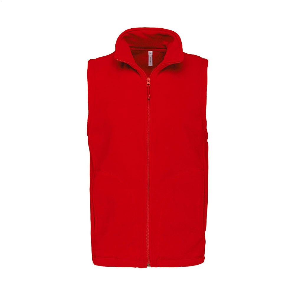 KA913 - fleece bodywarmer vest - met logo of onbedrukt bestellen - Rood