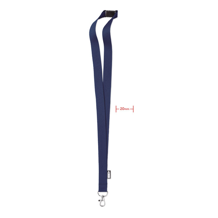 LANY RPET - RPET Lanyard - kopen of bedrukken - Blauw