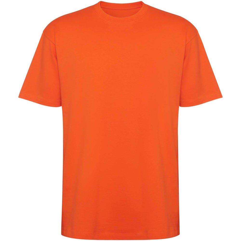 Bull oversized unisex T-shirt met korte mouwen - voor bedrijven en relatiegeschenken - Vuur oranje