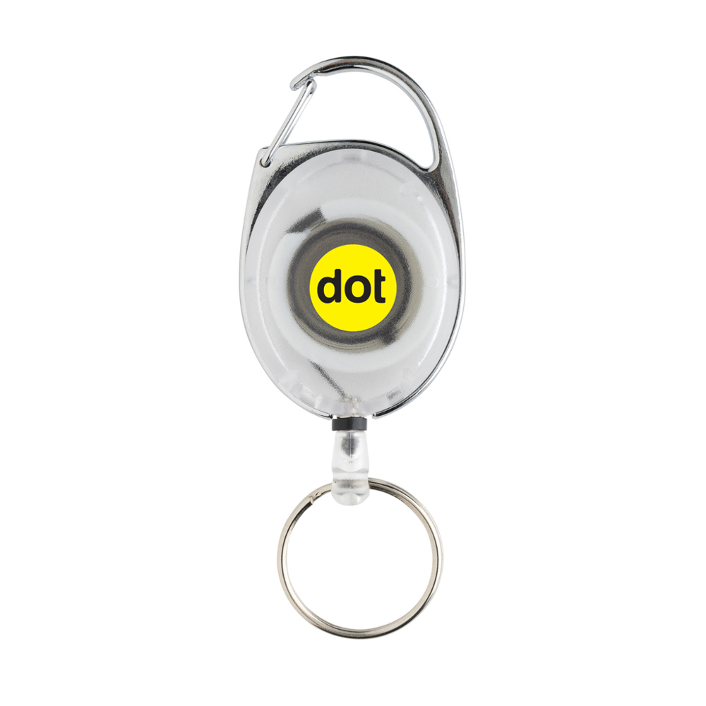 Roller clip sleutelhanger gemaakt van RCS gerecycled plastic