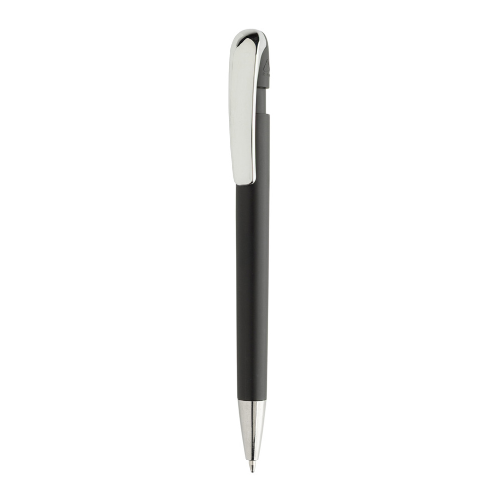 Glide GRS gecertificeerde R-ABS Pen met metalen clip - kopen of bedrukken - zwart (± PMS Black)