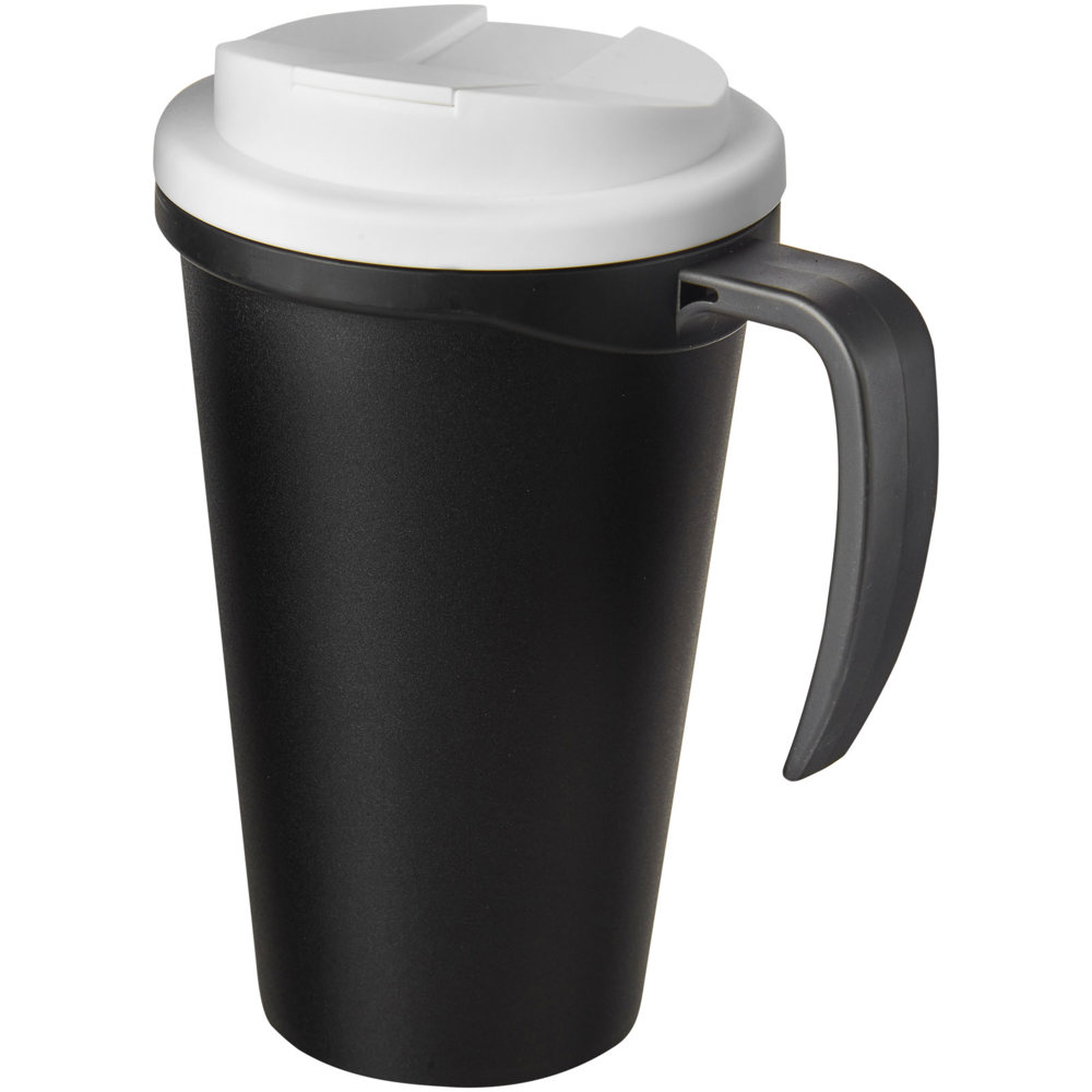 Americano® Grande 350 ml geïsoleerde beker - voor bedrijven en relatiegeschenken - Zwart, Wit