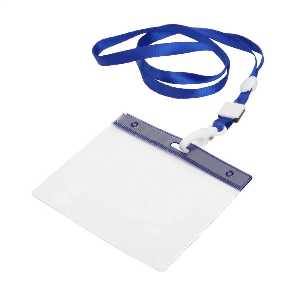 Ballek - lanyard - kopen of bedrukken - blauw/transparant