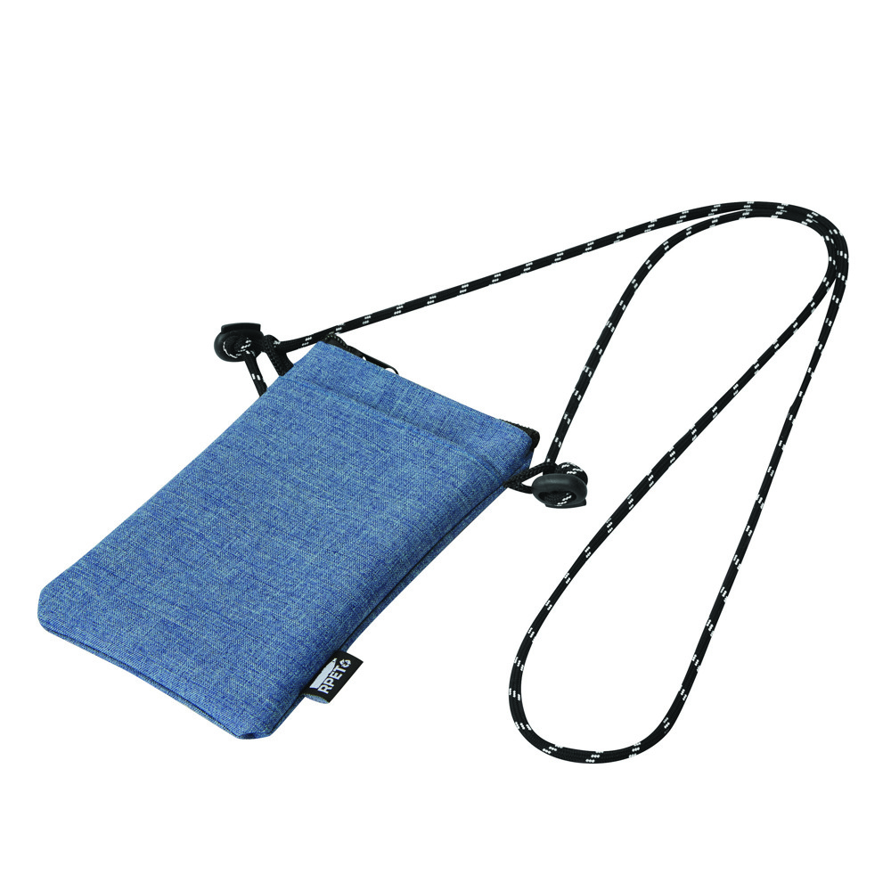 URBAN - Smartphone-schoudertasje - met logo of onbedrukt bestellen - Blauw