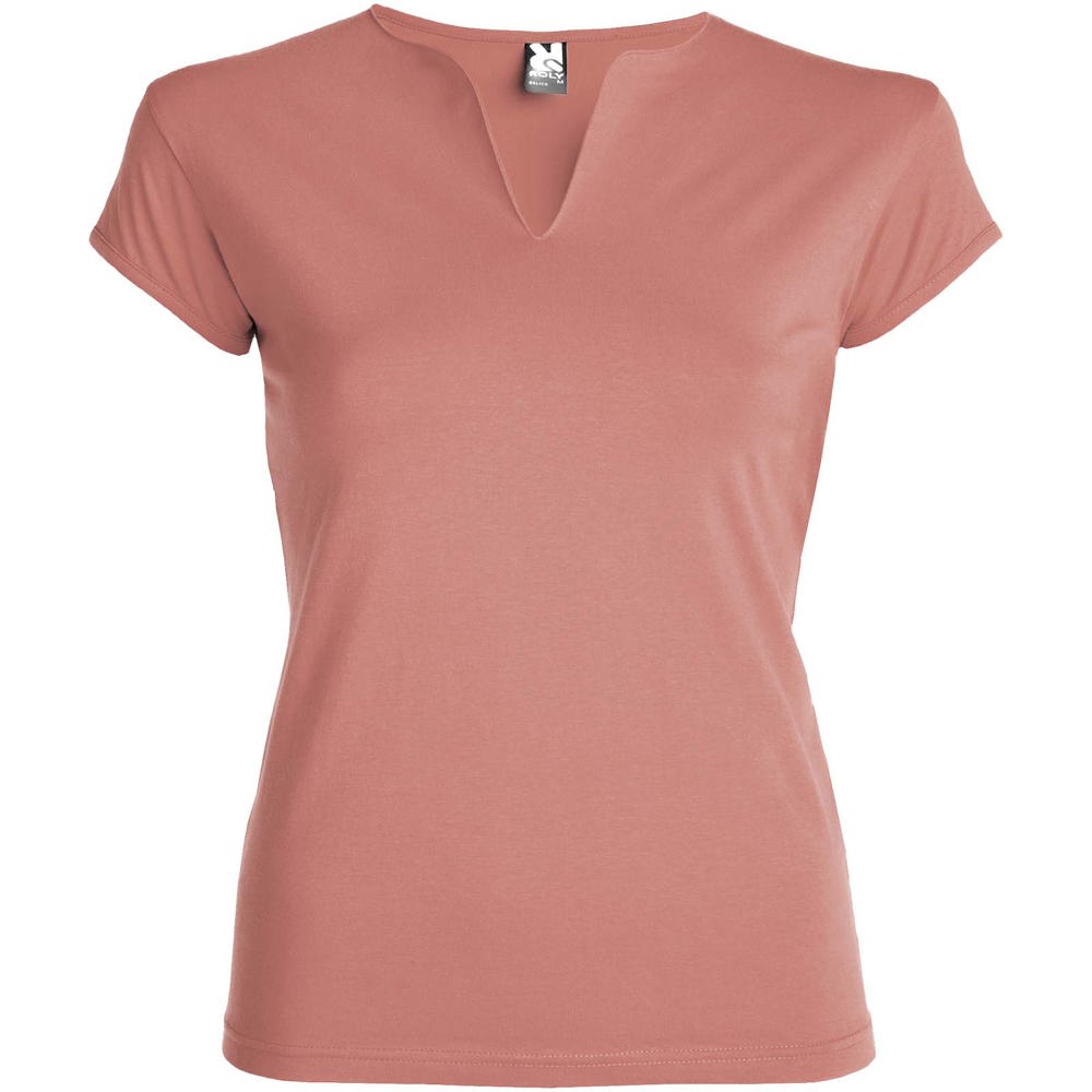 Belice damesshirt met korte mouwen - kopen of bedrukken - Klei oranje