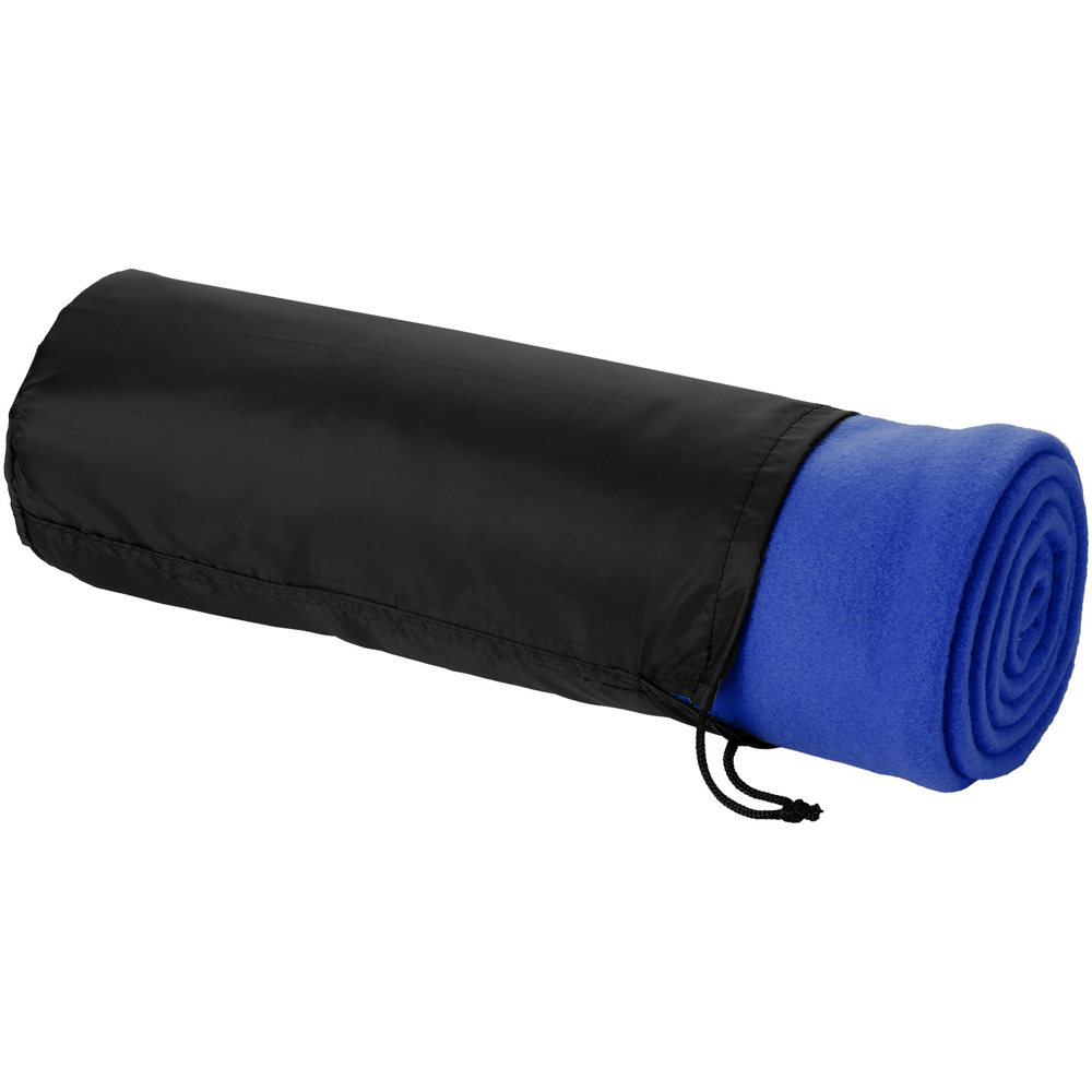 Huggy fleecedeken met hoes 150x120 cm - kopen of bedrukken - Koningsblauw