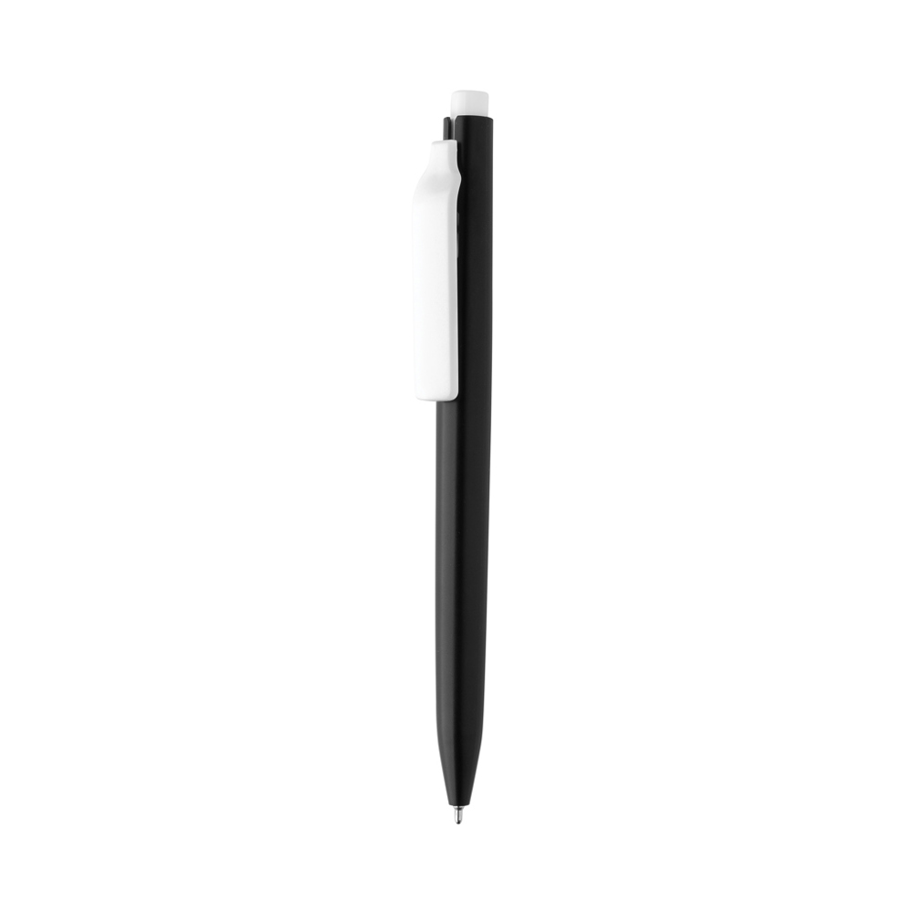 Vibe GRS certified R-ABS pen met ultra vloeiende inkt - met logo of onbedrukt bestellen - zwart, wit (± PMS Black/ ± PMS White)