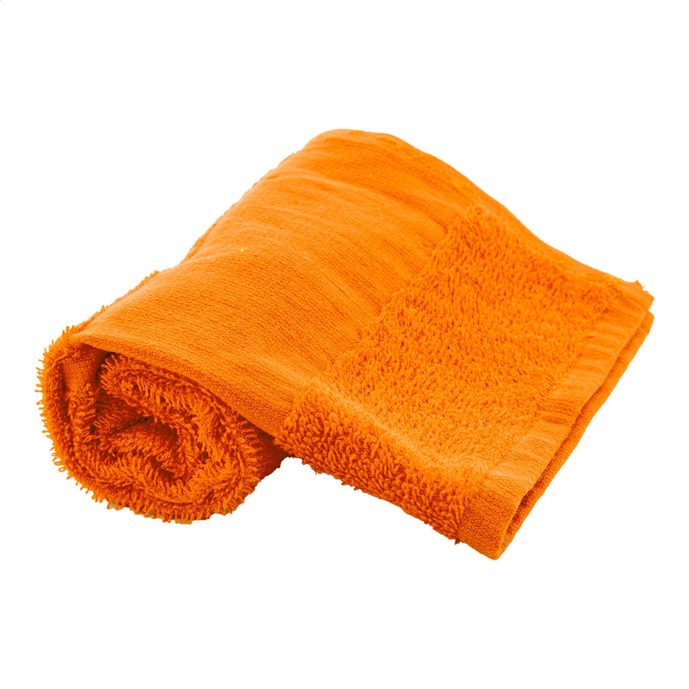 Terry S - Katoenen badstof handdoek - 30×50 cm - voor bedrijven en relatiegeschenken - Oranje