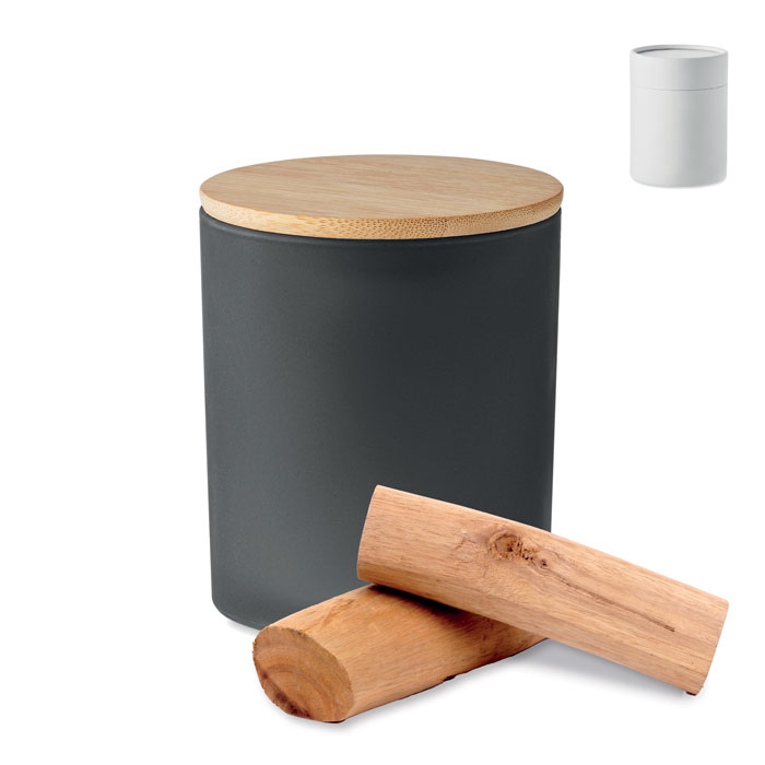 KEOPS MEDIUM - Plantaardige waskaars 200 gr - kopen of bedrukken - Zwart