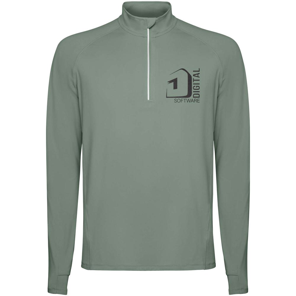 Estambul herensweater met lange mouwen en halve rits