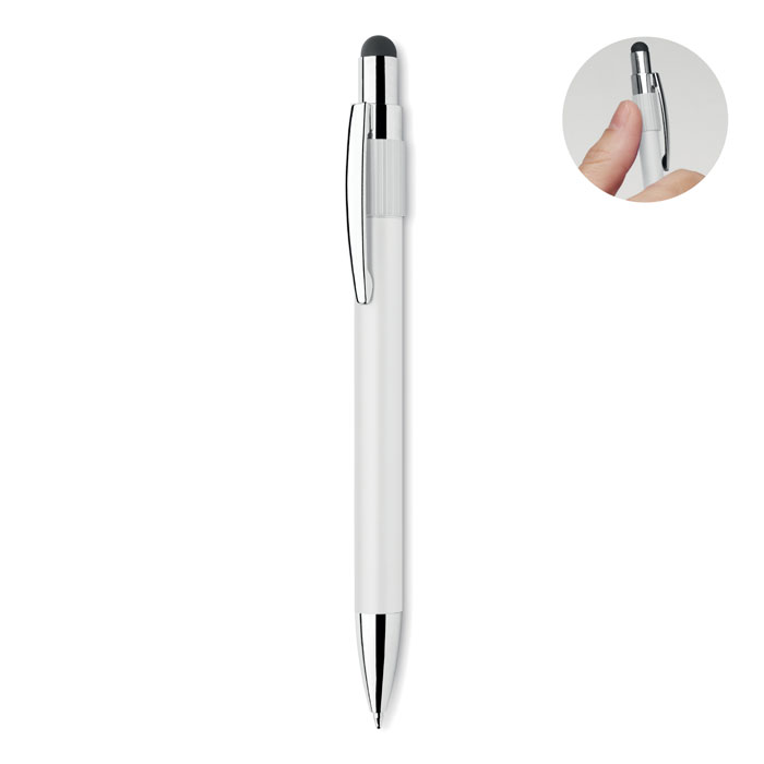 EDD - Stylus spinner pen - voor bedrijven en relatiegeschenken - Wit
