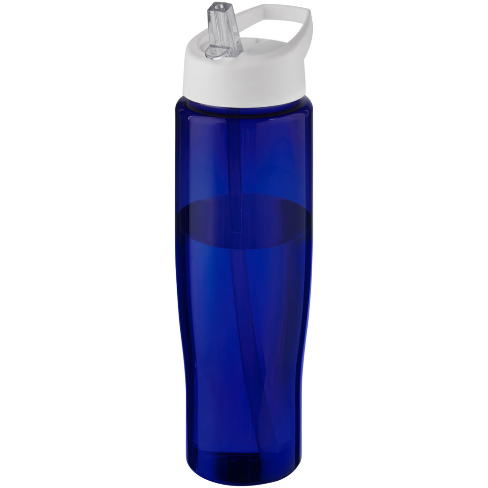 H2O Active® Eco Tempo drinkfles van 700 ml met tuitdeksel - bedrukt of onbedrukt verkrijgbaar - Wit, Blauw