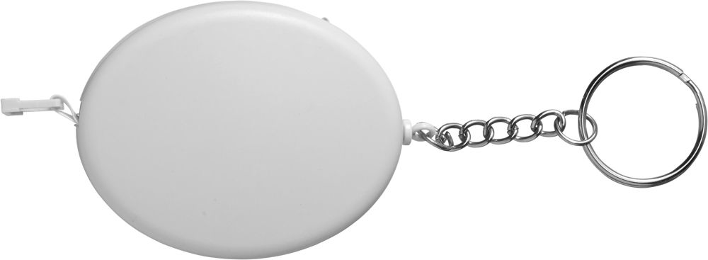 ABS sleutelhanger met rolmaat Lorena - bedrukt of onbedrukt verkrijgbaar