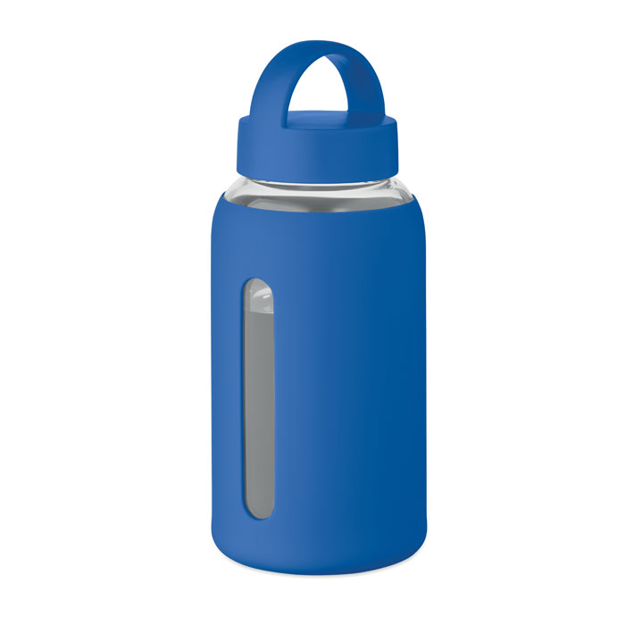 BORIS - Fles van hoog borosilicaatglas - met logo of onbedrukt bestellen - Royal Blauw