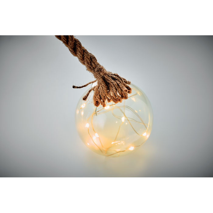BAUBLI - Glazen kerstbal LED-lampje