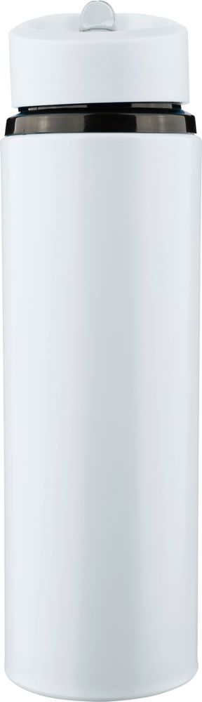 Gerecyclede RVS drinkfles (500 ml) Zeno - bedrukt of onbedrukt verkrijgbaar - Wit