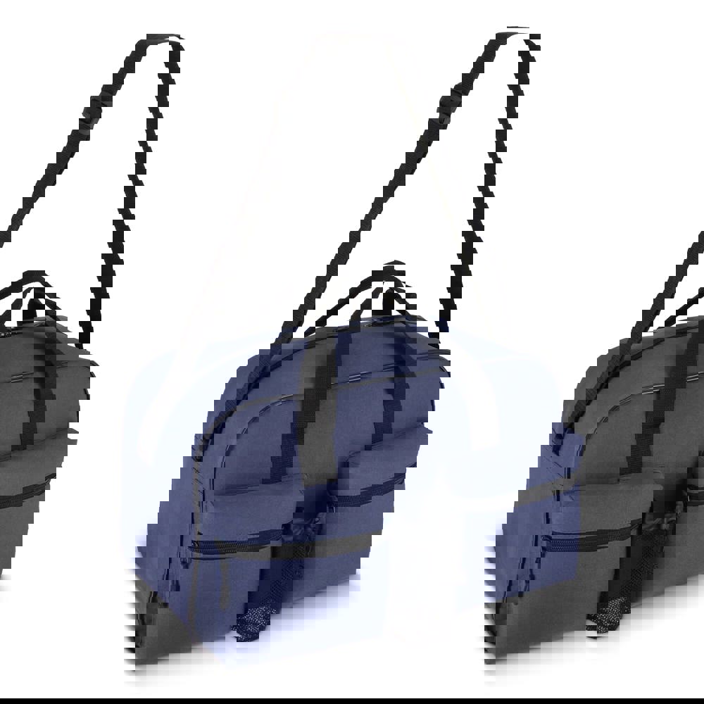 600D gerecycled PET sport- en reistas 46 x 21 x 27.5 cm 25 L - kopen of bedrukken - donkerblauw