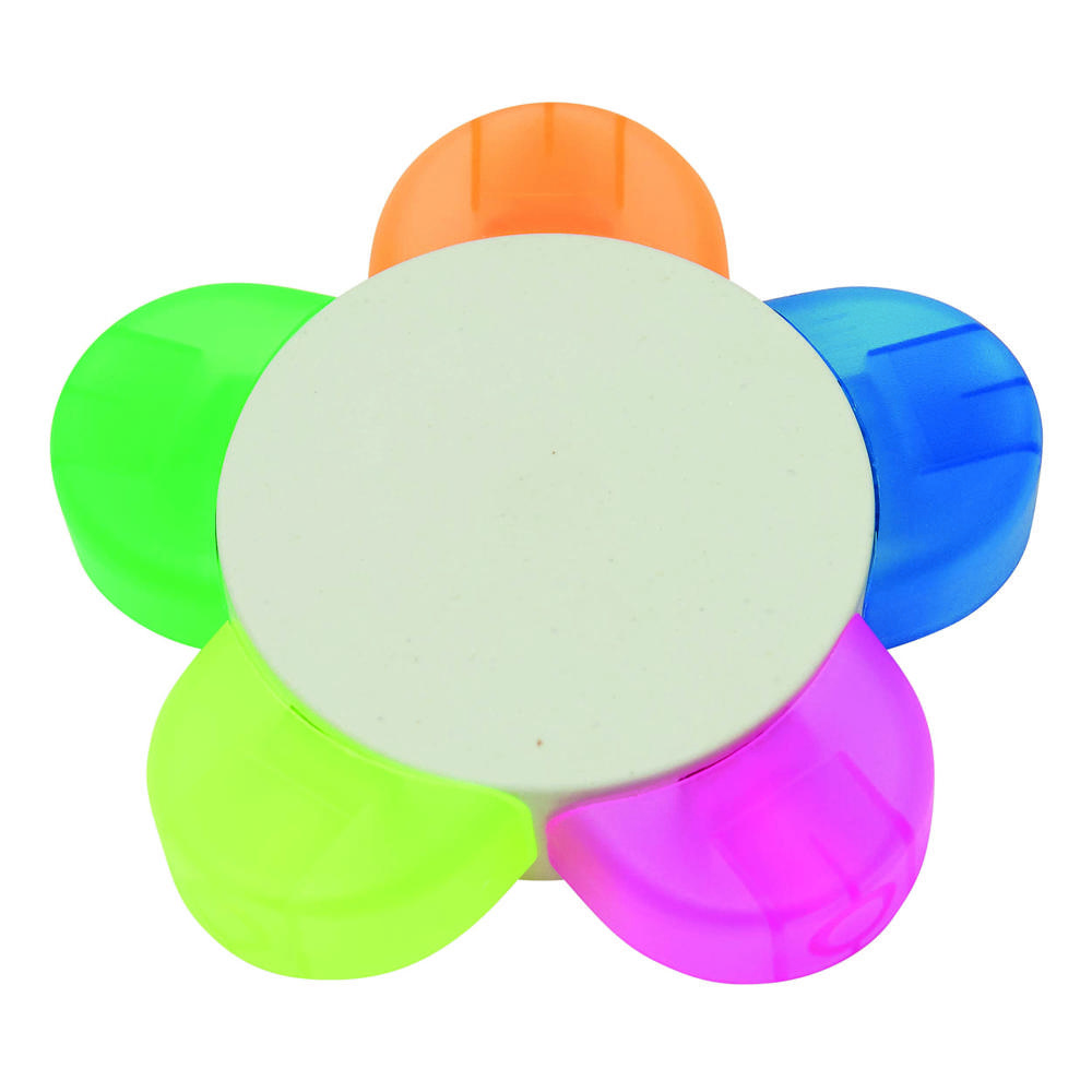 FLOWER - Bloemvormige markeerstift - bedrukt of onbedrukt verkrijgbaar