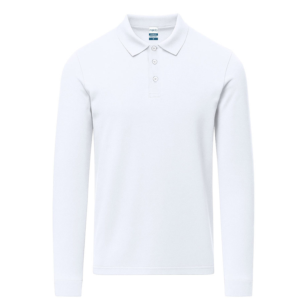 Volwassene Wit Polo Shirt Charlot - kopen of bedrukken - BLA