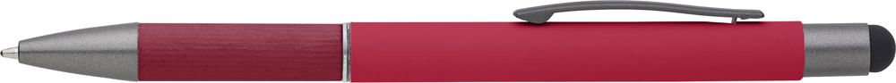 Aluminium balpen Jett - bedrukt of onbedrukt verkrijgbaar - Rood