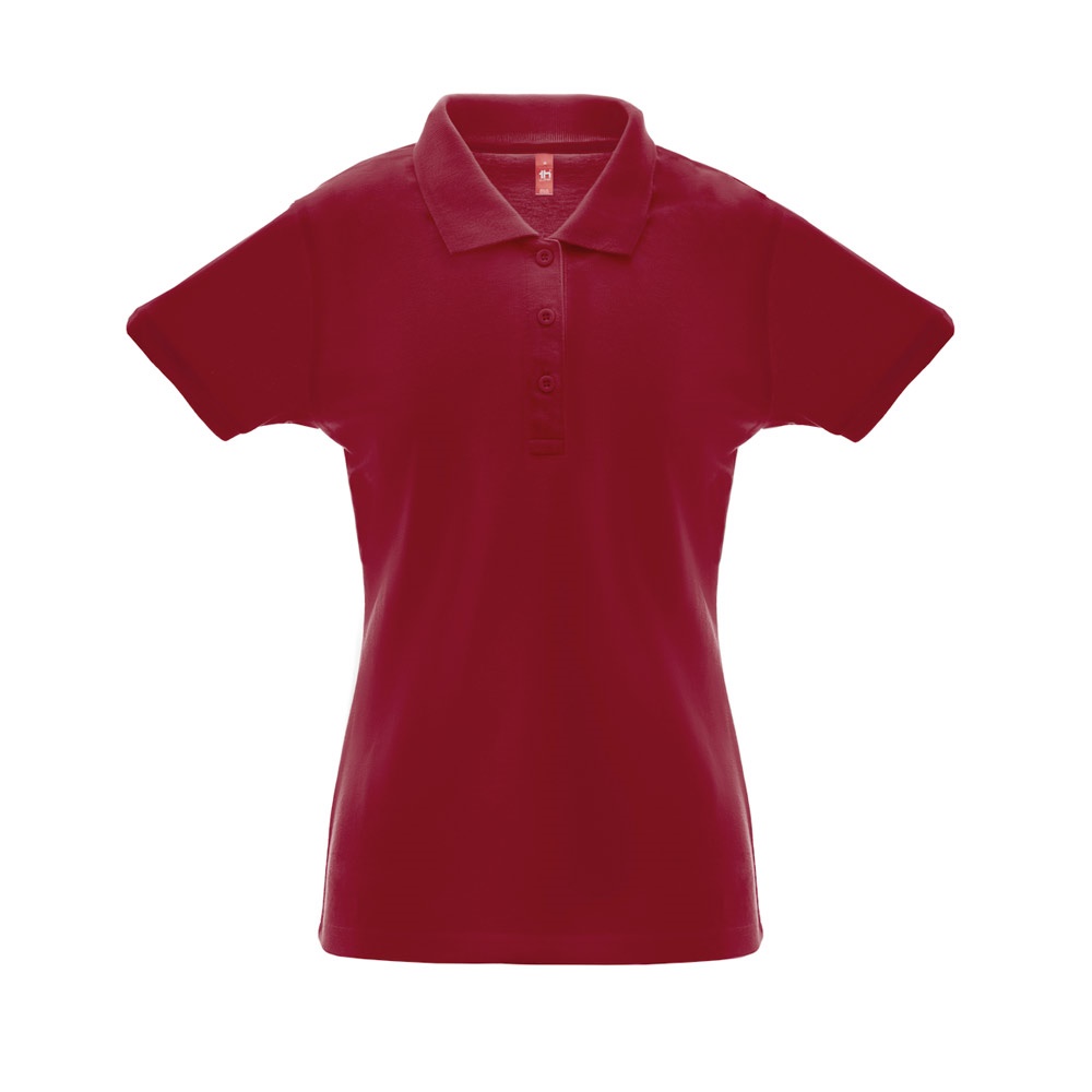 THC BERLIN WOMEN. Dames poloshirt - bedrukt of onbedrukt verkrijgbaar - Bordeaux rood