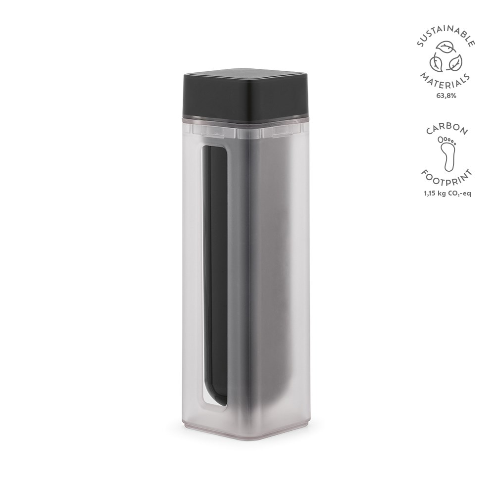 Lucen fles gerecycled ABS 540 ml - bedrukt of onbedrukt verkrijgbaar