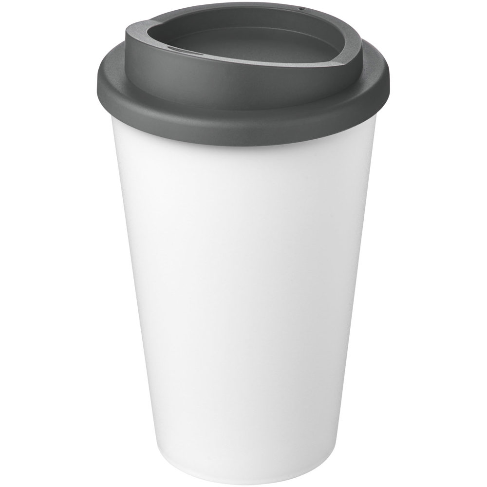 Americano® Eco 350 ml gerecyclede drinkbeker - kopen of bedrukken - Wit, Grijs