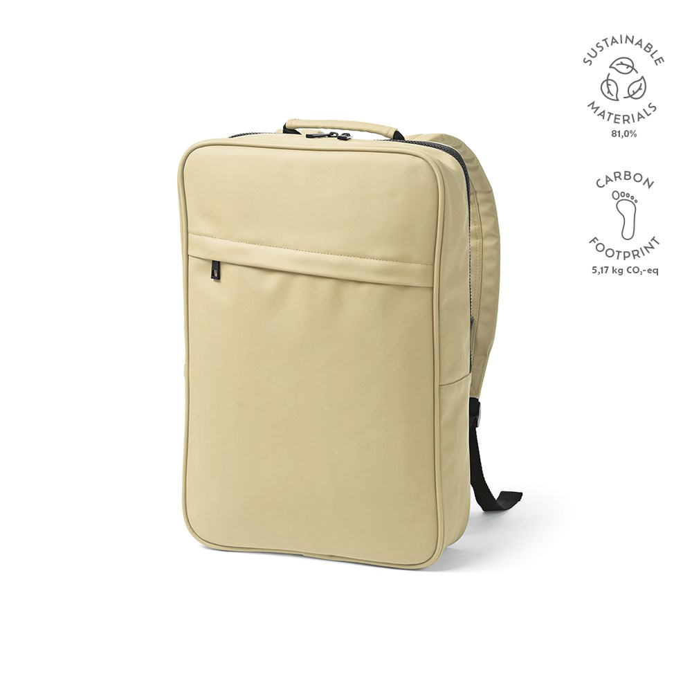 Amsterdam Rugzak 16L Gerecycled PU - kopen of bedrukken - beige