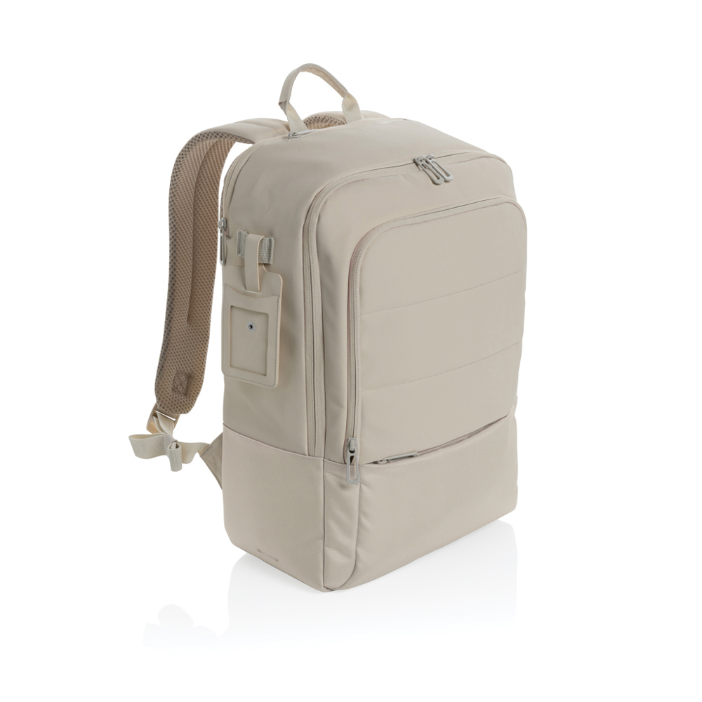 Armond AWARE™ RPET 15.6" deluxe laptoprugzak - kopen of bedrukken - beige (± PMS Warm Grey 1)
