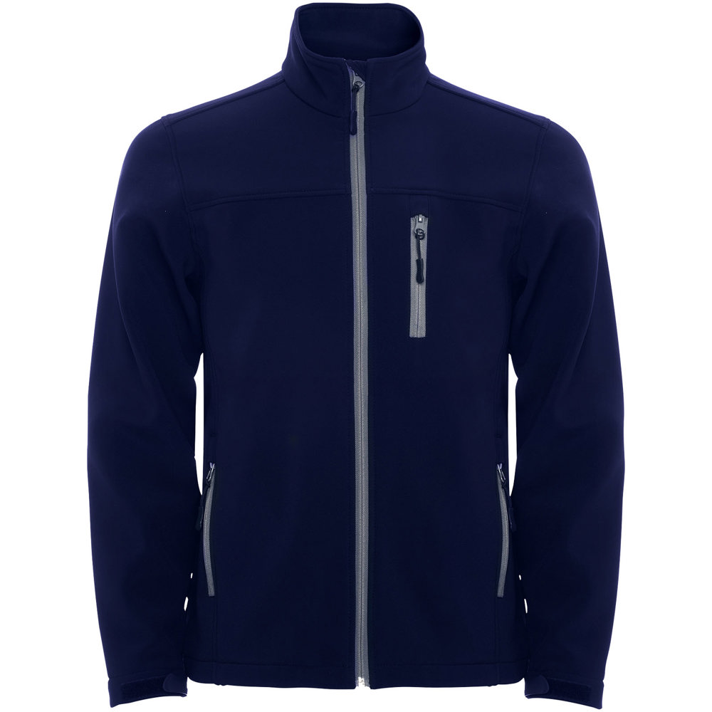 Antartida softshell kinderjack - bedrukt of onbedrukt verkrijgbaar - Marineblauw