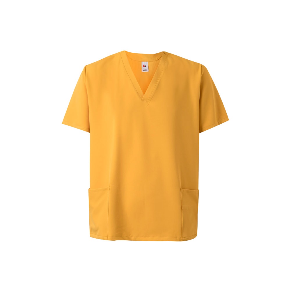VL FLORA. Tuniek met korte mouwen (140 g/m²) gemaakt van 100% microvezel - Geel